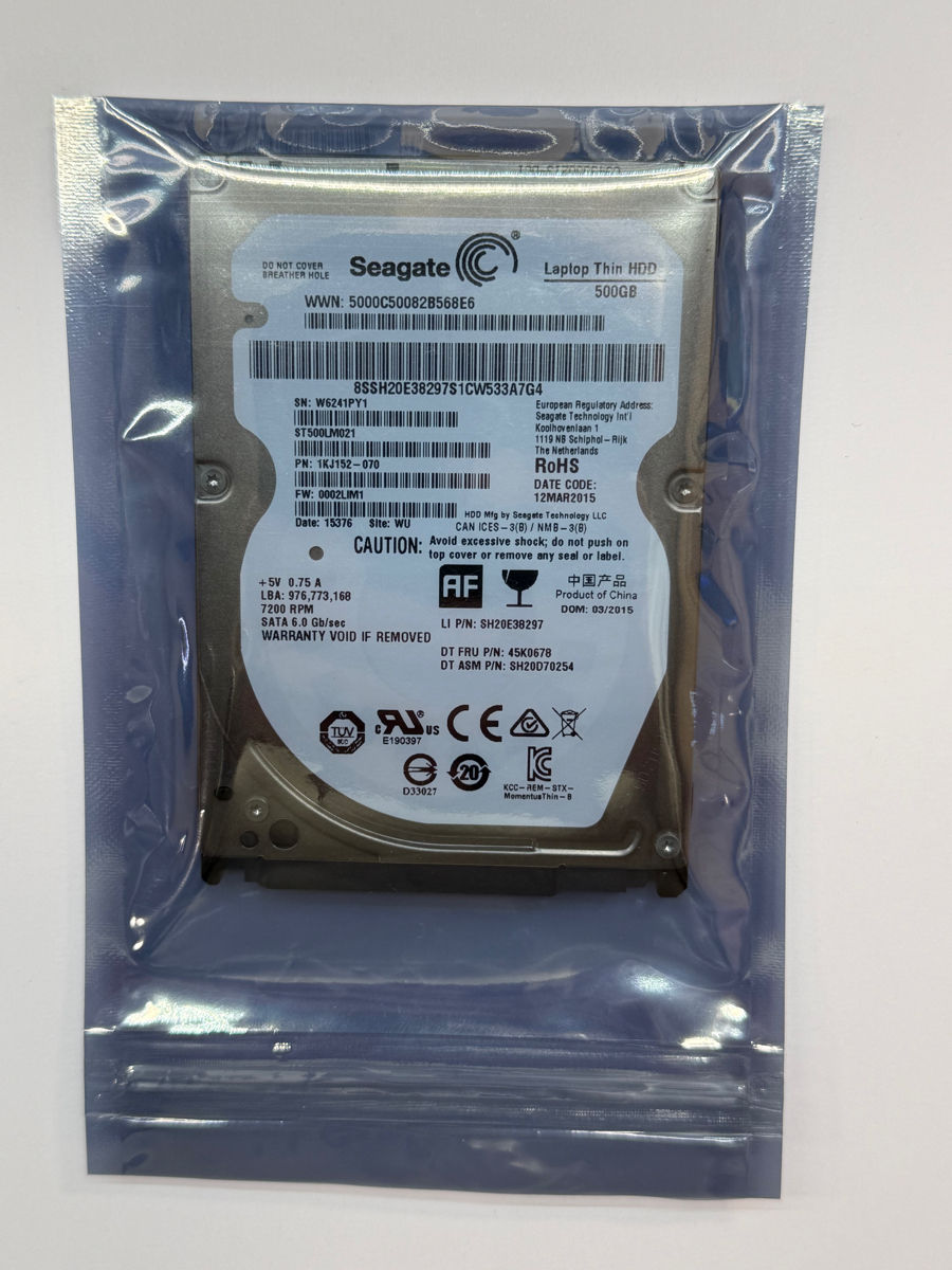 Seagate 500GB 2.5 HDD ST500LM021