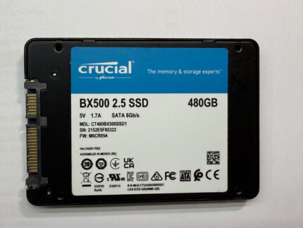 SSD Crucial BX500 480GB — надежный SSD от Micron с минимальной наработкой